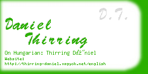 daniel thirring business card